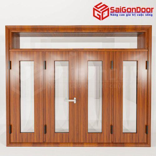 Cửa Nhôm Vân Gỗ SGD-CNVG-62