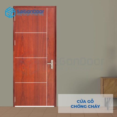 Mẫu cửa gỗ chống cháy 2