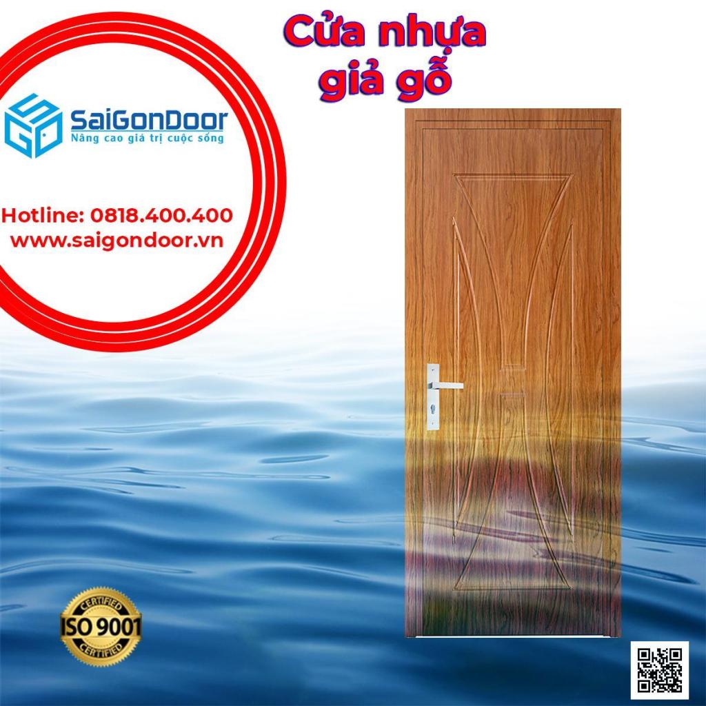 Cửa nhựa giả gỗ hay còn được gọi là cửa nhựa vân in, vân gỗ
