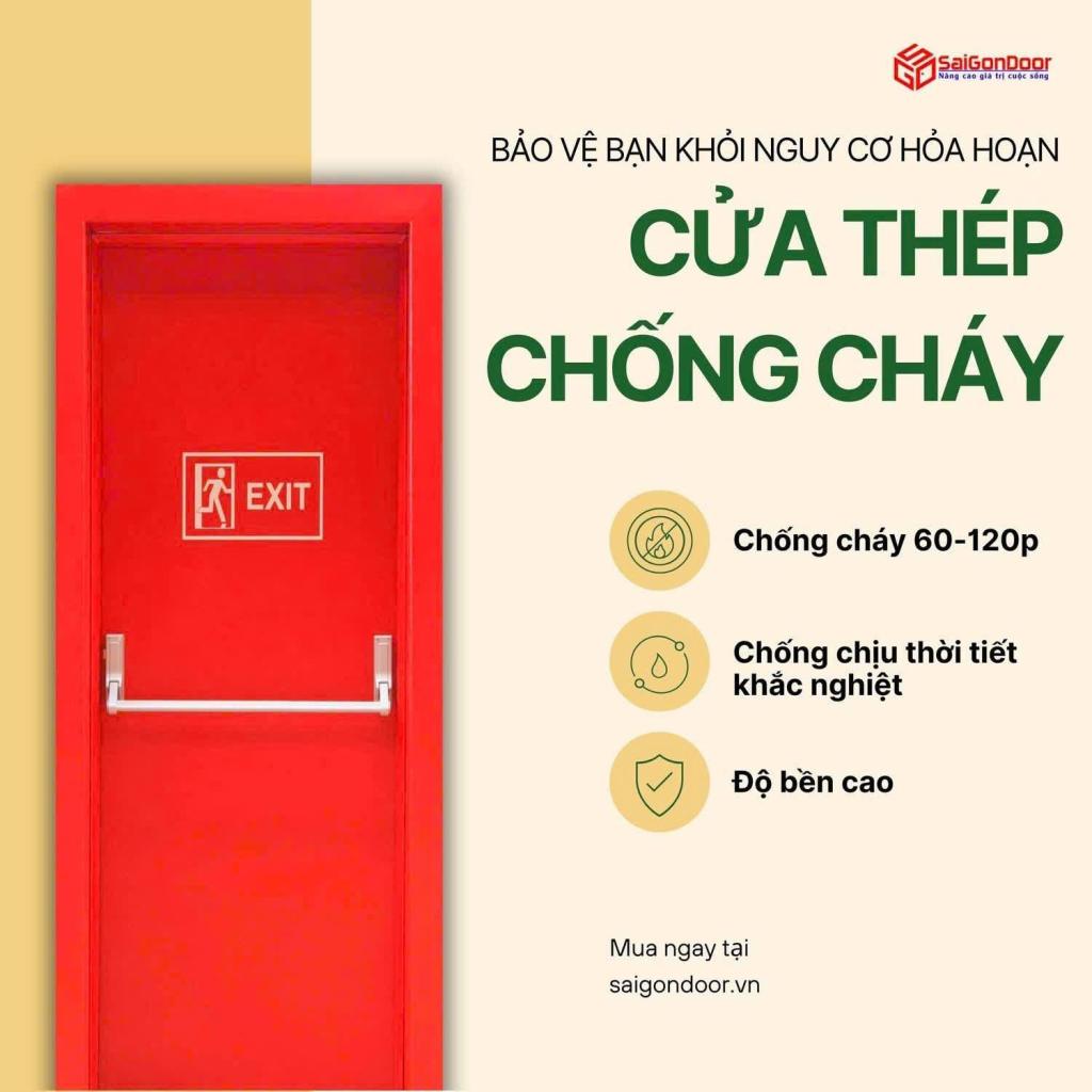 Cửa Thép Chống Cháy Cho Tòa Nhà – Giải Pháp An Toàn Bảo Vệ Con Người Và Tài Sản