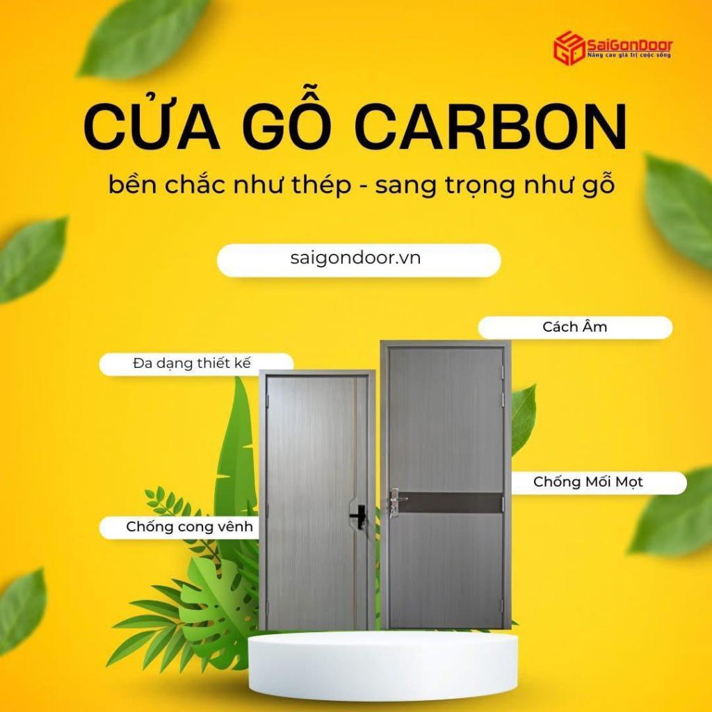 Cửa gỗ Carbon – Giải pháp cửa hiện đại, bền đẹp cho mọi công trình