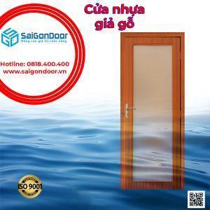 Cửa nhựa giả gỗ - cửa nhựa Hàn Quốc