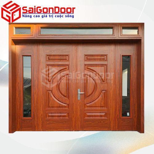 Cửa Thép Vân Gỗ SGD-KM.TVG-4C.32