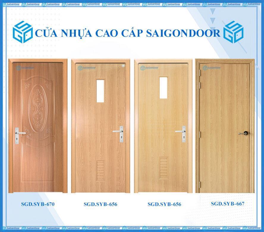Cửa nhựa composite phủ da