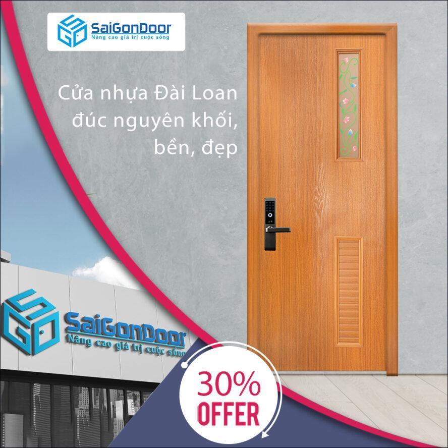 Cửa nhựa Đài Loan đúc tấm