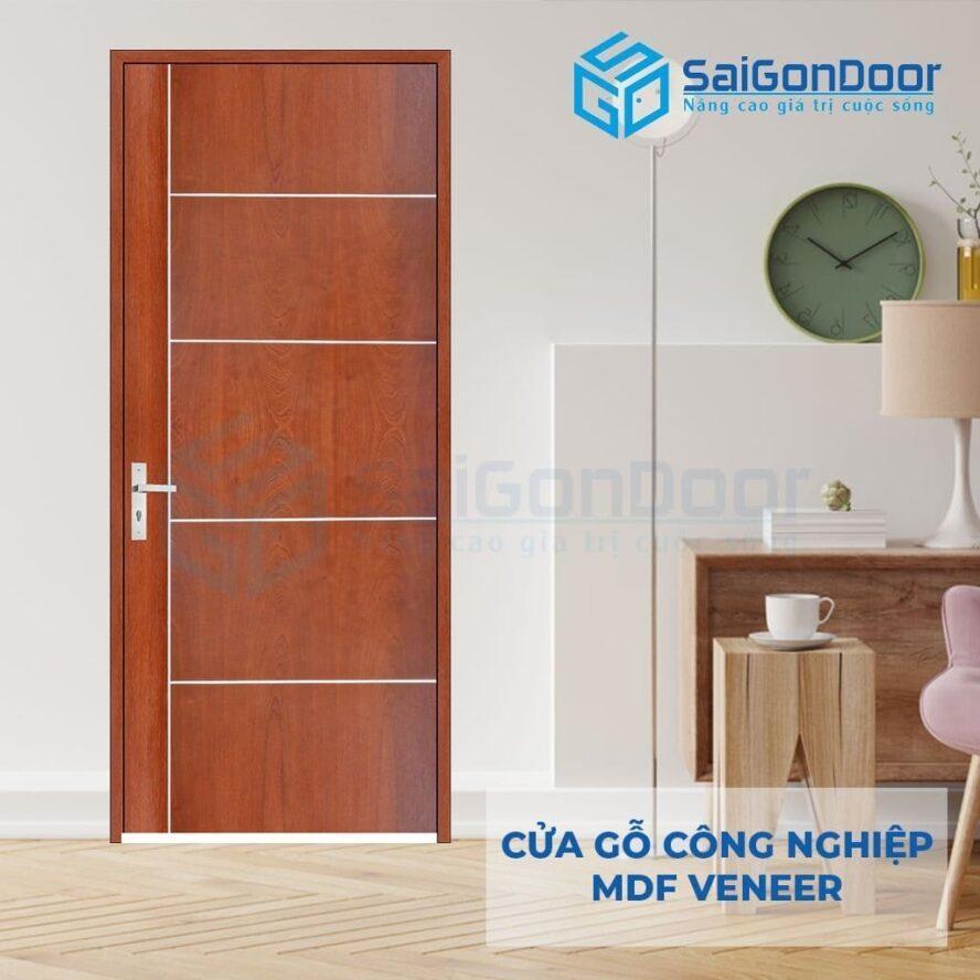 Cửa gỗ công nghiệp MDF Veneer