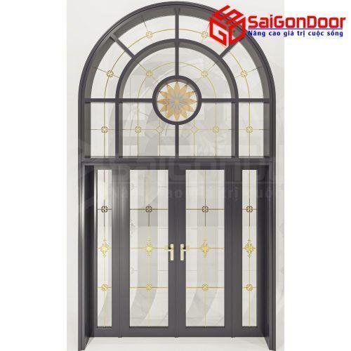 Cửa Nhôm Vân Gỗ SGD-CNVG-15