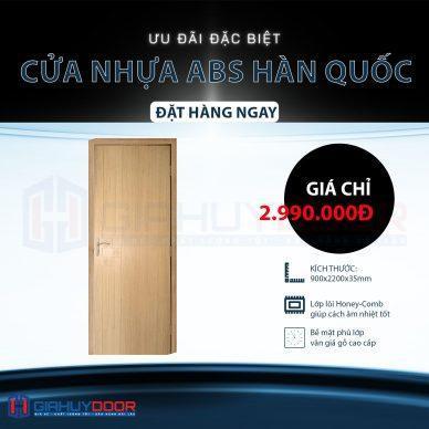 CỬA NHỰA ABS HÀN QUỐC GIAHUYDOOR – GIẢI PHÁP TỐI ƯU CHO CĂN HỘ VIỆT