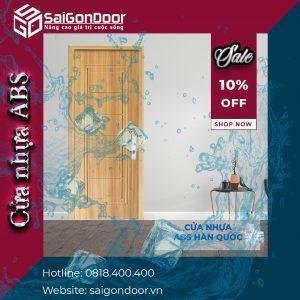 Cửa nhựa ABS cách âm, chống ồn tốt