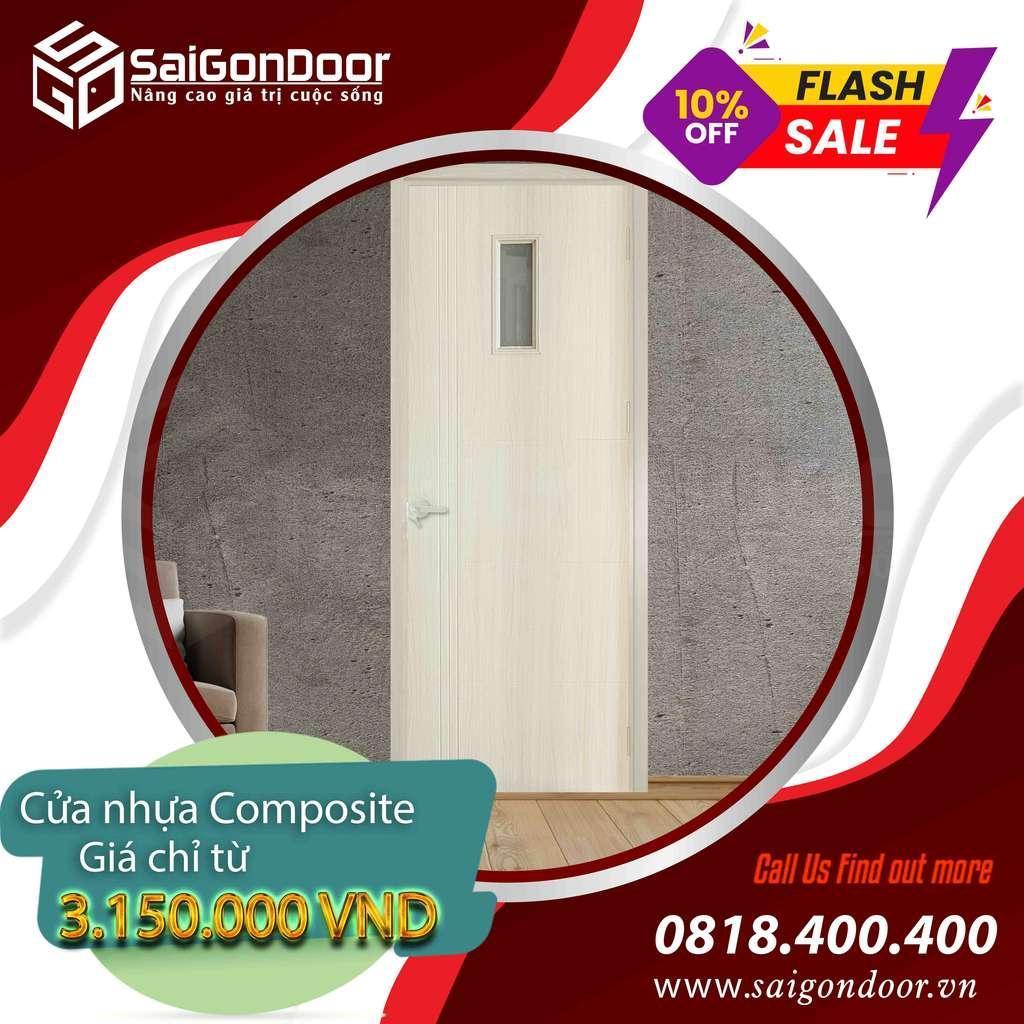 Sử dụng cửa nhựa Compoiste với rất nhiều ưu điểm vượt trội