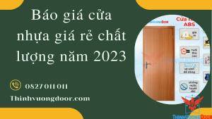 Báo giá cửa nhựa giá rẻ chất lượng
