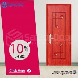 Cửa thép vân gỗ giúp chống cháy, chịu nước tốt