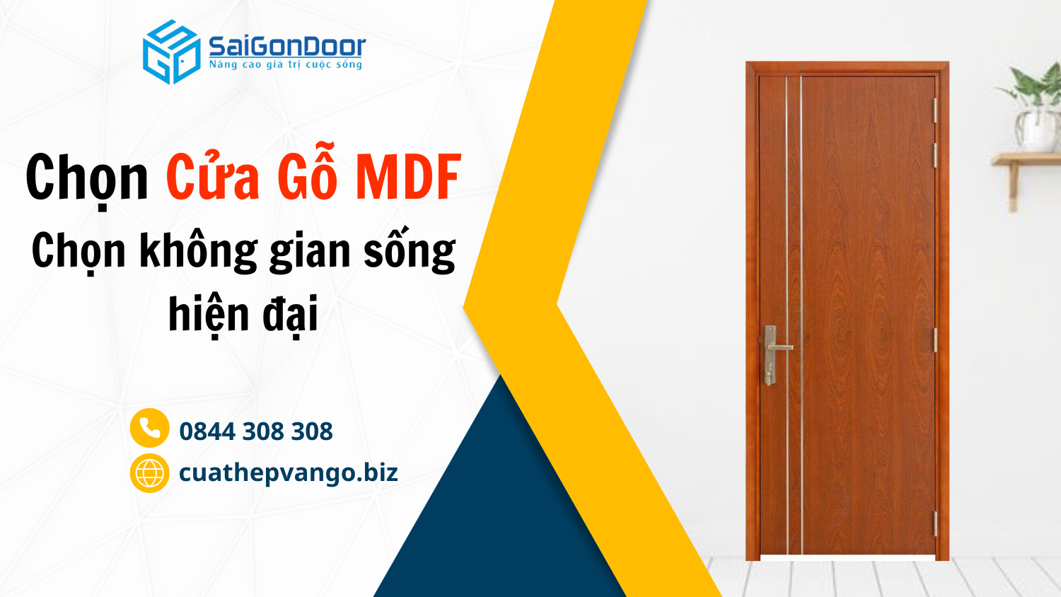 Cửa gỗ công nghiệp MDF – Sự lựa chọn hoàn hảo cho không gian sống hiện đại