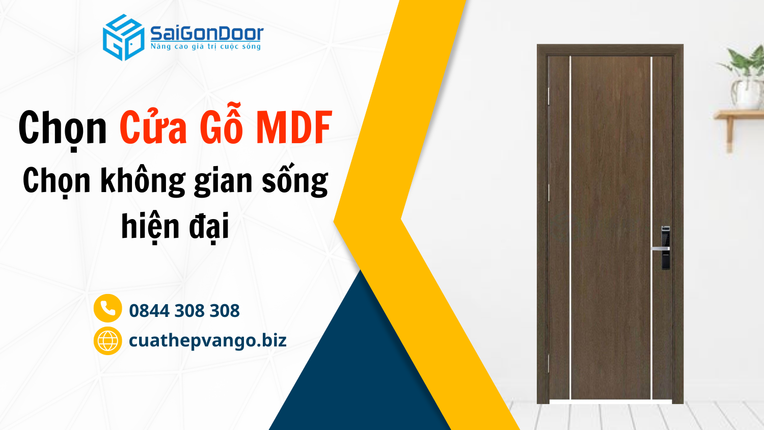 Cửa gỗ công nghiệp MDF – Sự lựa chọn hoàn hảo cho không gian sống hiện đại