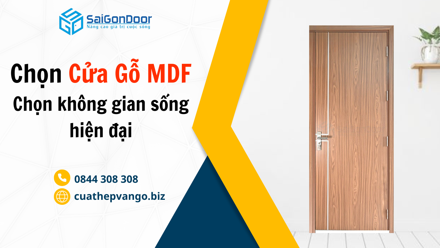 Cửa gỗ công nghiệp MDF – Sự lựa chọn hoàn hảo cho không gian sống hiện đại
