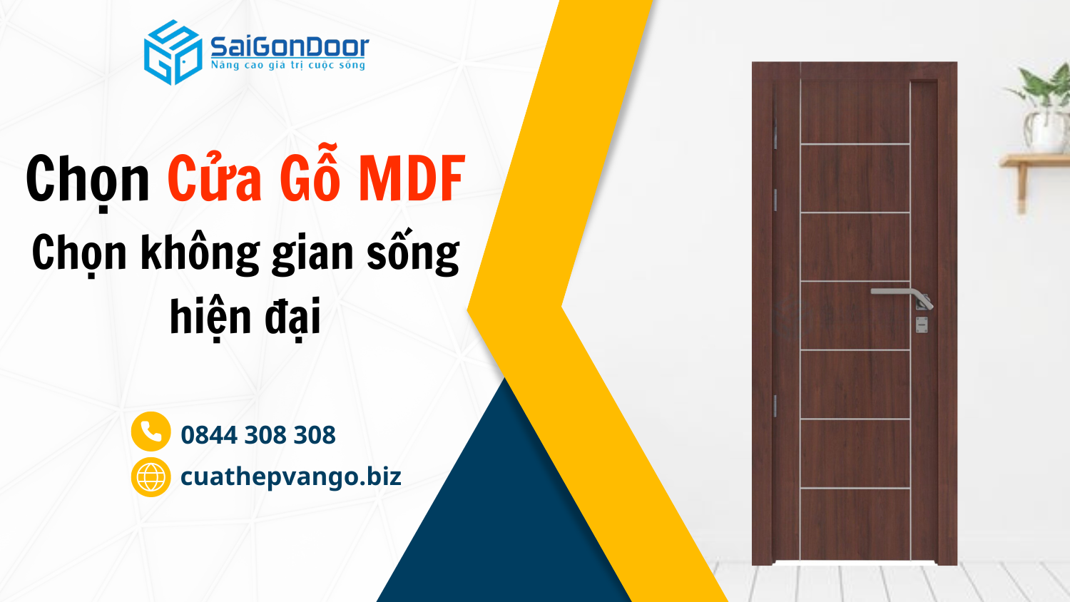 Cửa gỗ công nghiệp MDF – Sự lựa chọn hoàn hảo cho không gian sống hiện đại