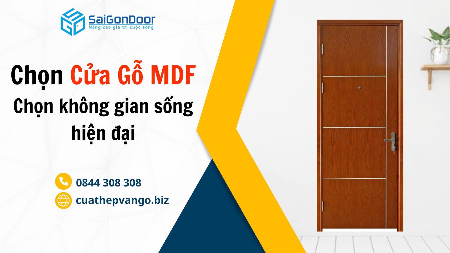 Cửa gỗ công nghiệp MDF – Sự lựa chọn hoàn hảo cho không gian sống hiện đại