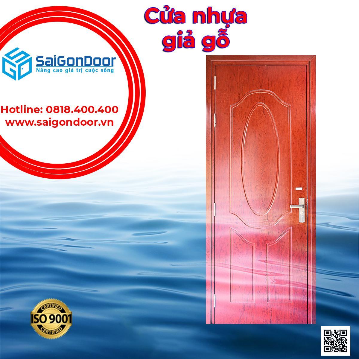 Mẫu cửa nhựa giả gỗ Composite
