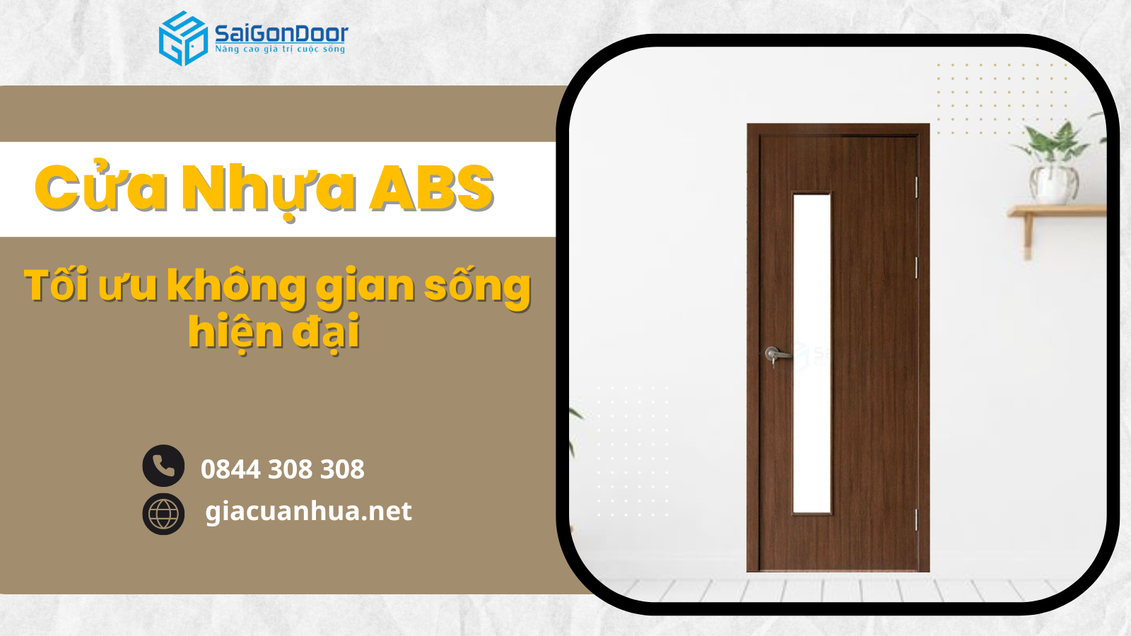 Cửa nhựa ABS: Lựa chọn tối ưu cho không gian sống hiện đại