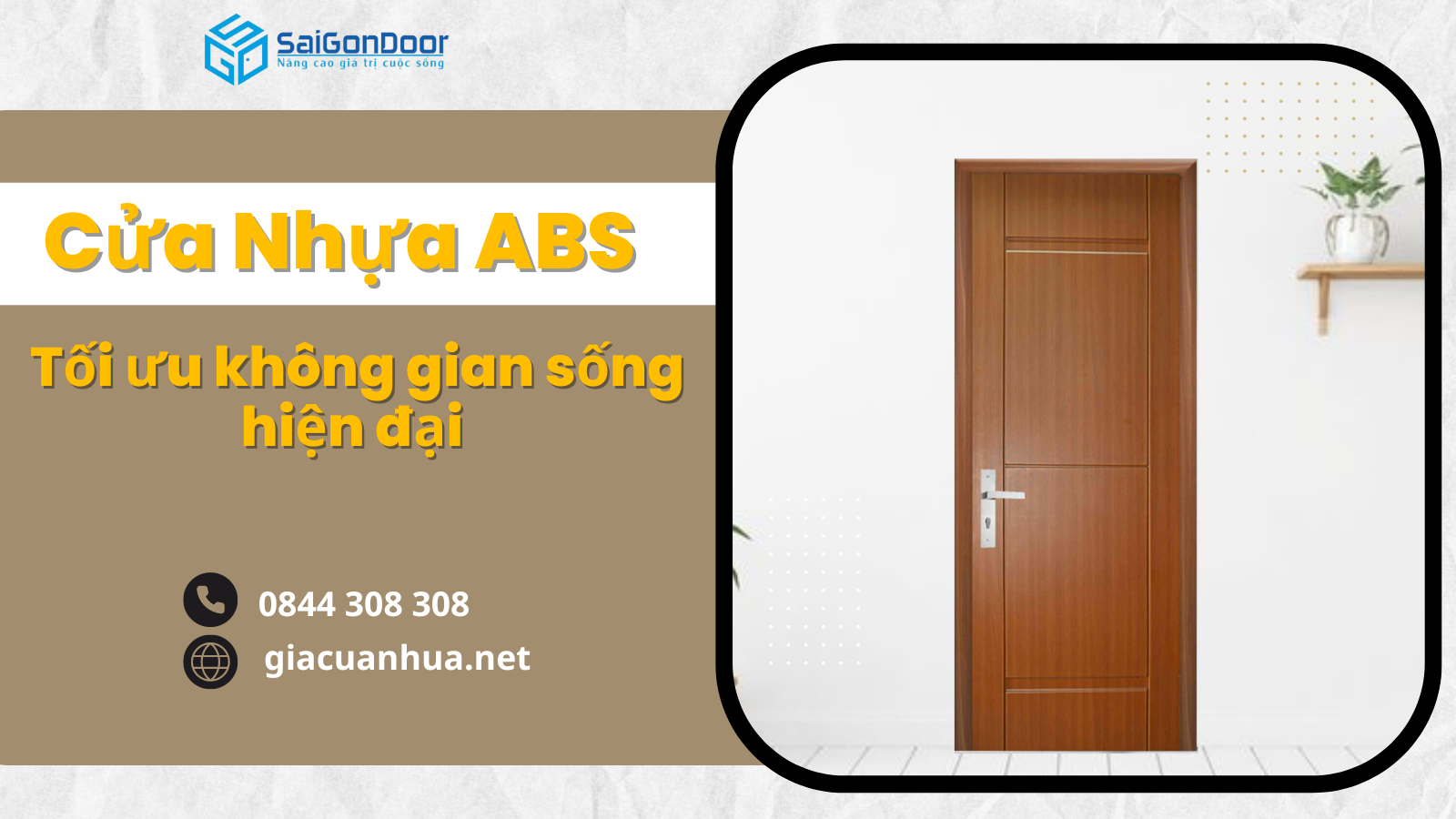 Cửa nhựa ABS: Lựa chọn tối ưu cho không gian sống hiện đại