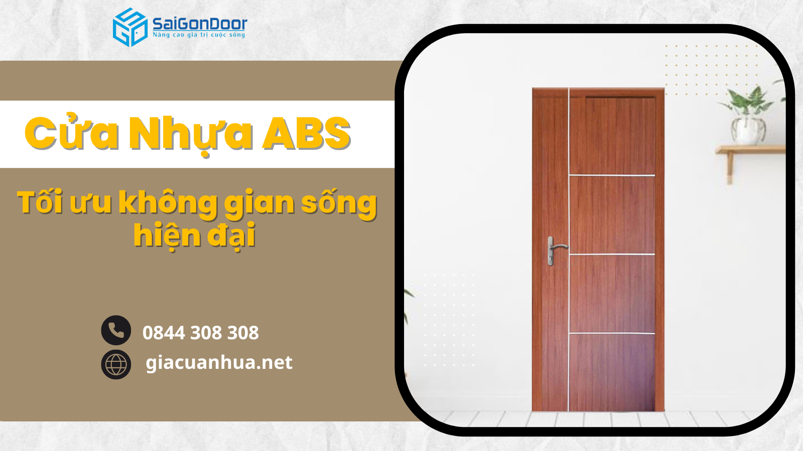 Cửa nhựa ABS: Lựa chọn tối ưu cho không gian sống hiện đại