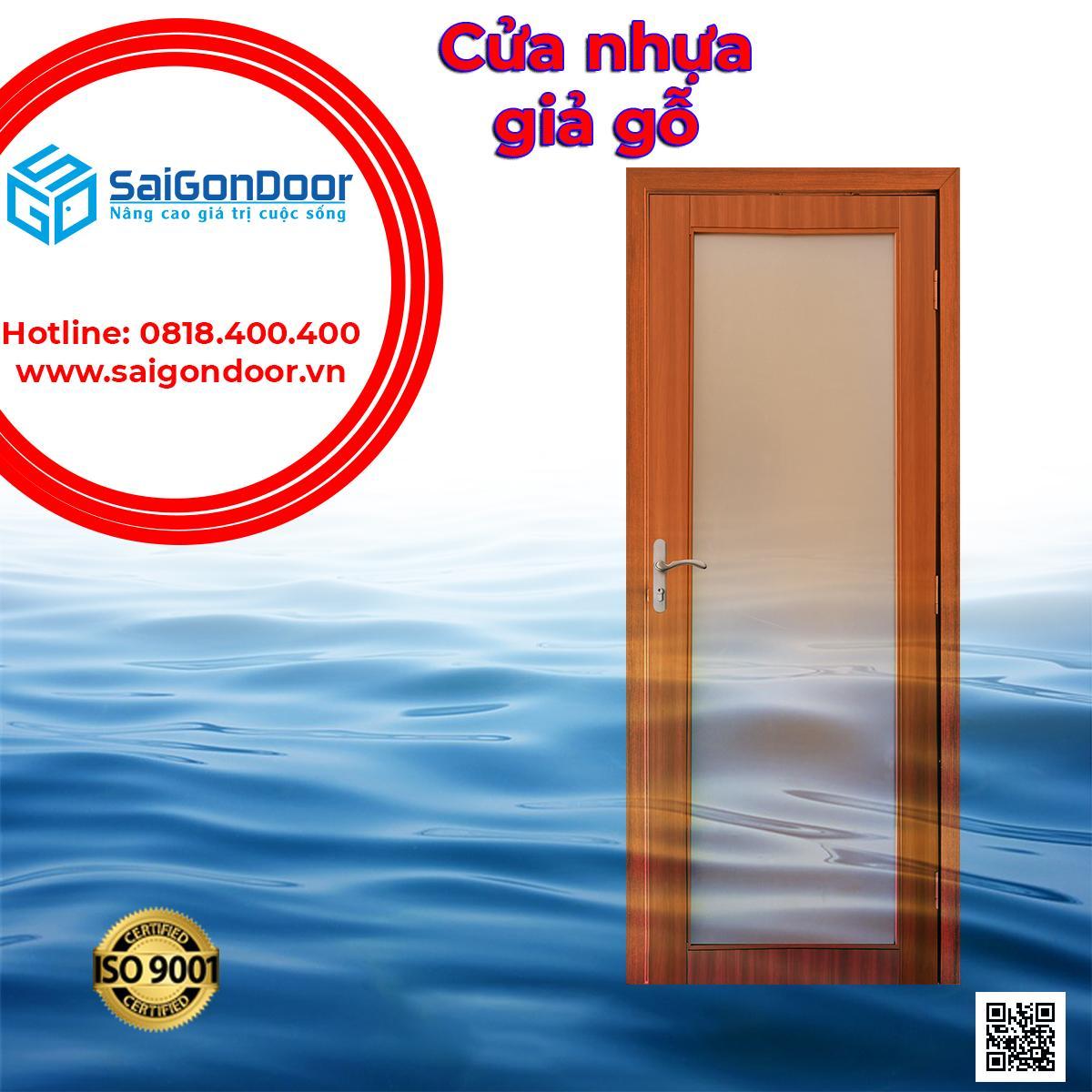 Cửa nhựa giả gỗ - cửa nhựa Hàn Quốc