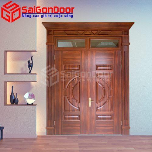 Cửa Thép Vân Gỗ SGD-KM.TVG-2C-15