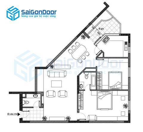 Cần tránh cửa phòng ngủ đối diện với cửa chính