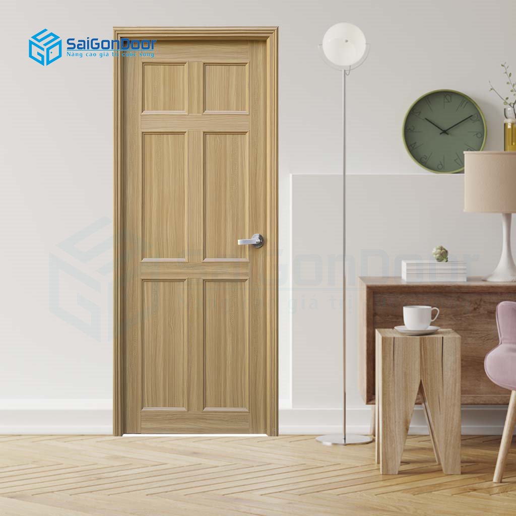 Cửa nhựa giả gỗ SaiGonDoor - cửa phòng ngủ