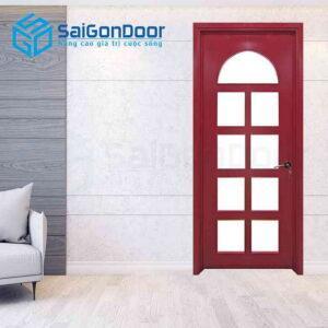 Cửa Gỗ MDF Veneer P1G9 mau do