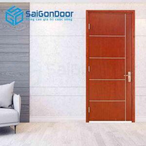 Cửa Gỗ MDF Veneer P1R5 xoan dao 3