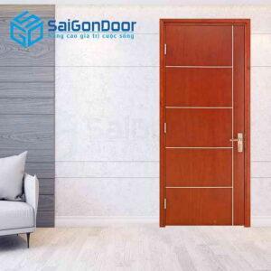 Cửa Gỗ MDF veneer P1R5 xoan dao 3.