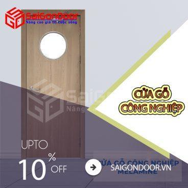 Cửa gỗ công nghiệp cách âm vừa phải nhờ lớp Honey - Comb
