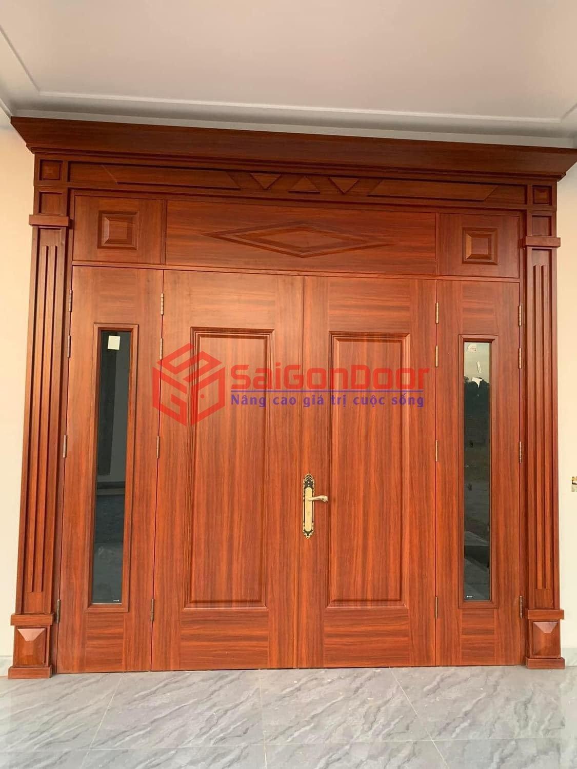 Cửa thép vân gỗ bền đẹp giá rẻ tại Cần Thơ