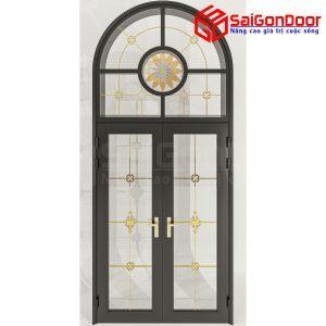 Cửa Nhôm Vân Gỗ SGD-CNVG-25