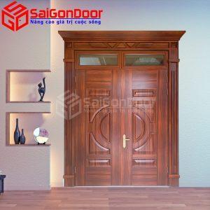 Cửa Thép Vân Gỗ SGD-KM.TVG-2C-15