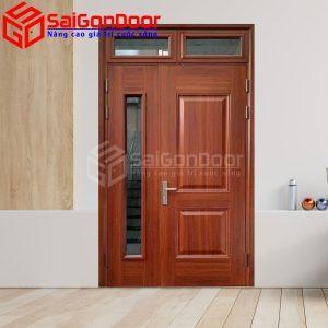 Cửa Thép Vân Gỗ SGD-KM.TVG-2C-1
