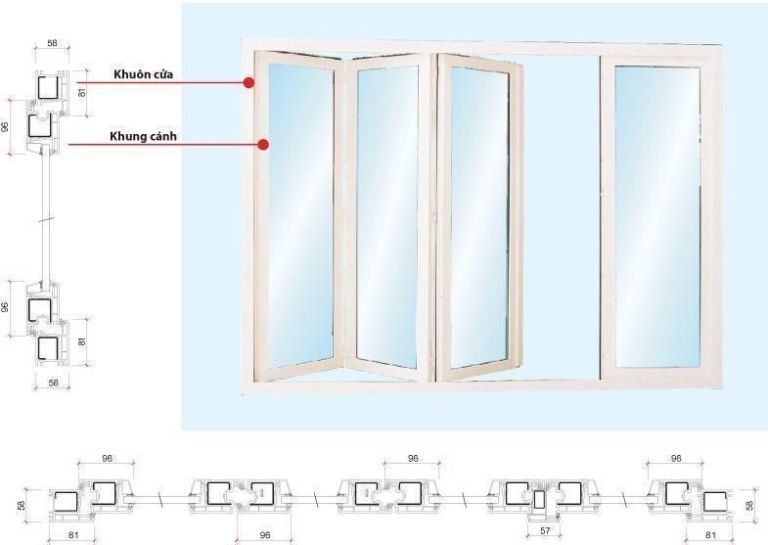 Cửa nhựa lõi thép uPVC có độ bền cao
