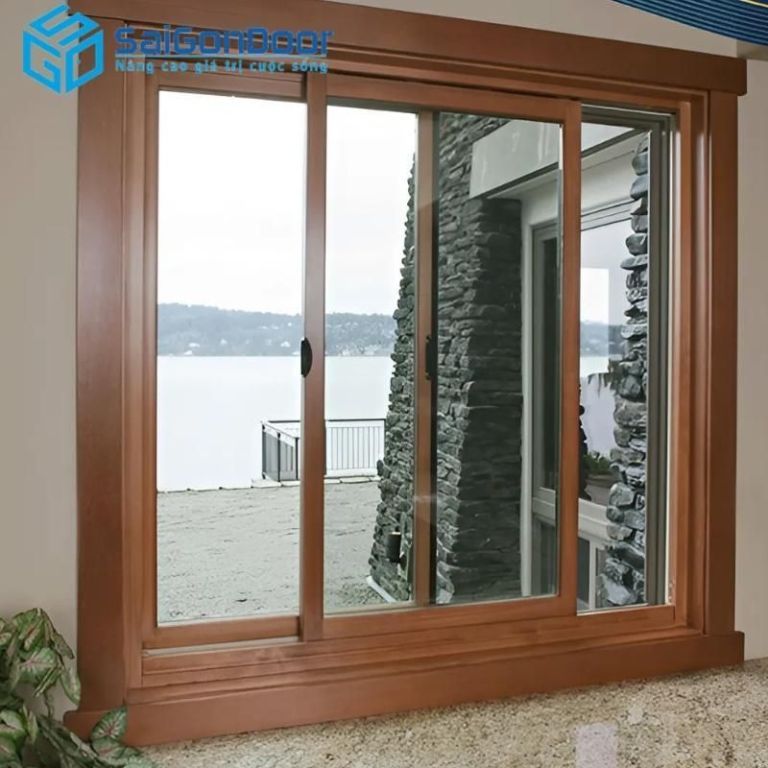 Bảng Báo Giá Cửa Nhựa Lõi Thép uPVC Tận Xưởng Mới Nhất 2025 25 Cửa với khung gỗ nổi sang trọng