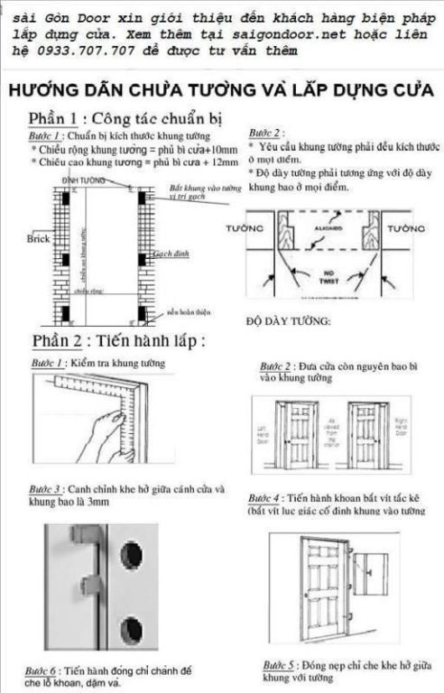 Hướng Dẫn Lắp Đặt Cửa – Biện Pháp Thi Công 25 lap-dung-cua-tho-moc-lap-dung