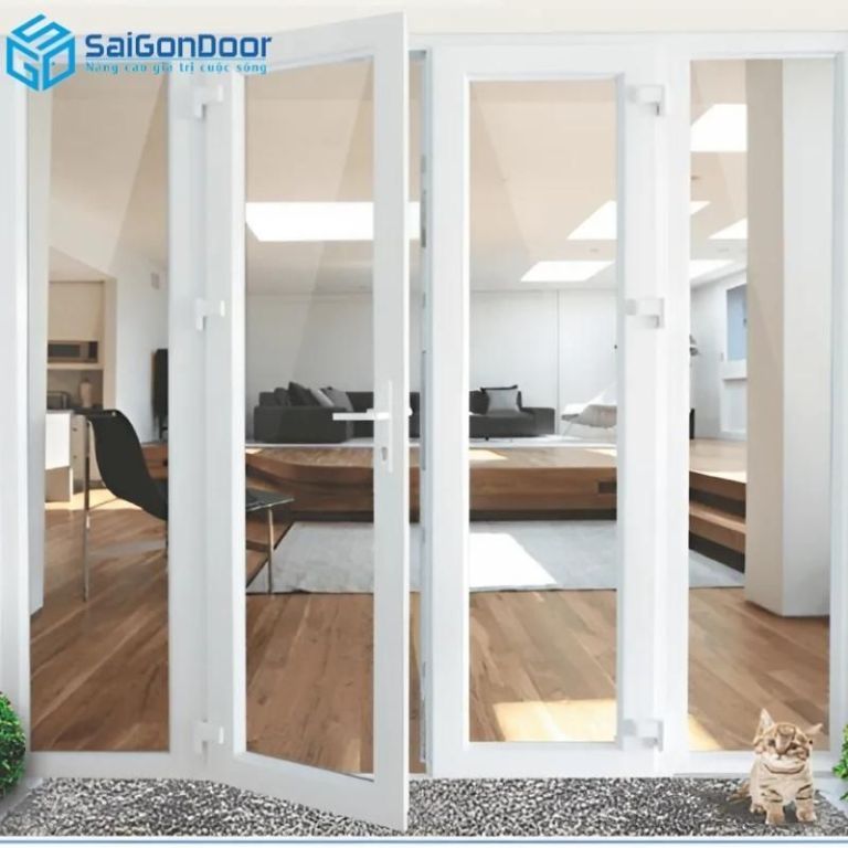Bảng Báo Giá Cửa Nhựa Lõi Thép uPVC Tận Xưởng Mới Nhất 2025 28 Mẫu cửa 4 cánh cho không gian rộng