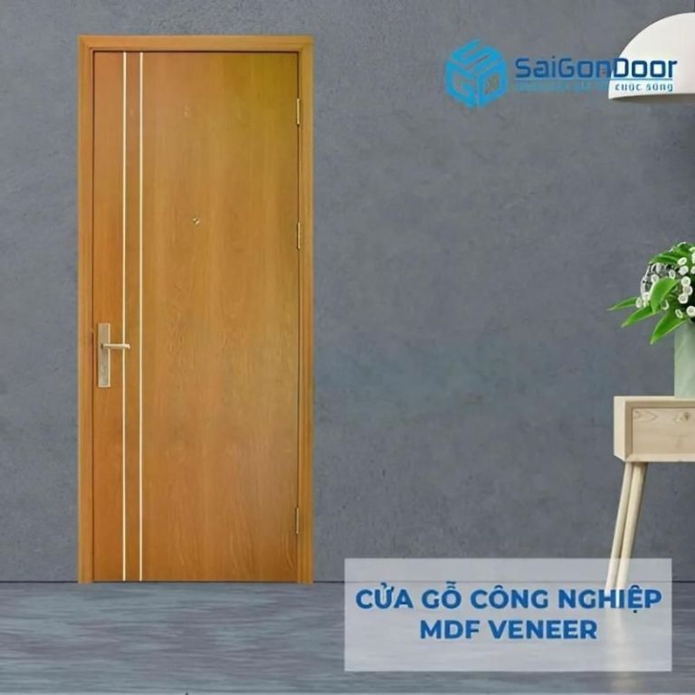 Mẫu cửa gỗ MDF phủ Veneer hot nhất