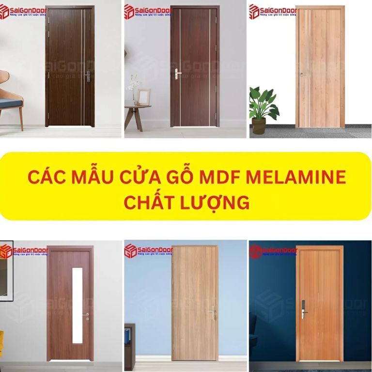 Cửa Gỗ MDF Melamine - Báo Giá 12/2024 Và Địa Chỉ Mua Uy Tín 27 Các mẫu cửa gỗ MDF Melamine chất lượng