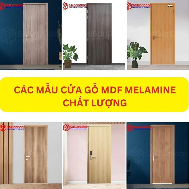Cửa Gỗ MDF Melamine - Báo Giá 12/2024 Và Địa Chỉ Mua Uy Tín 26 Các mẫu cửa gỗ MDF Melamine chất lượng