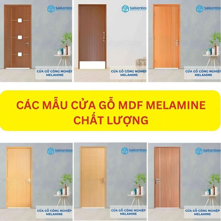 Cửa Gỗ MDF Melamine - Báo Giá 12/2024 Và Địa Chỉ Mua Uy Tín 25 Các mẫu cửa gỗ MDF Melamine chất lượng