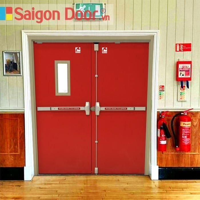 Cửa thép đôi chống cháy Cửa thép đôi chống cháy