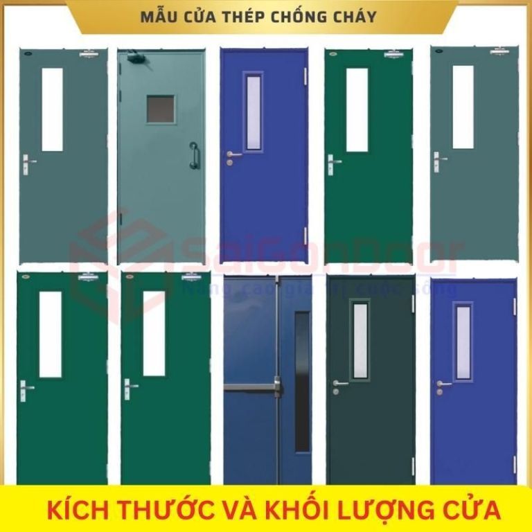 Cửa Thép An Toàn - Cập Nhật Báo Giá Cửa Mới Nhất 2024 15 Kích thước và khối lượng của các sản phẩm