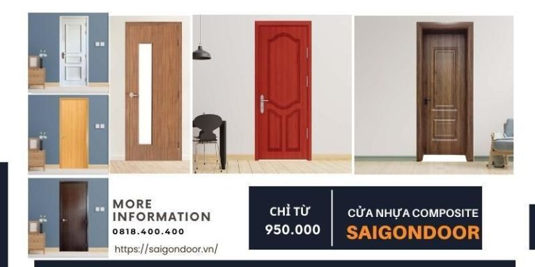 Cánh cửa nhựa composite đảm bảo độ chắc chắn