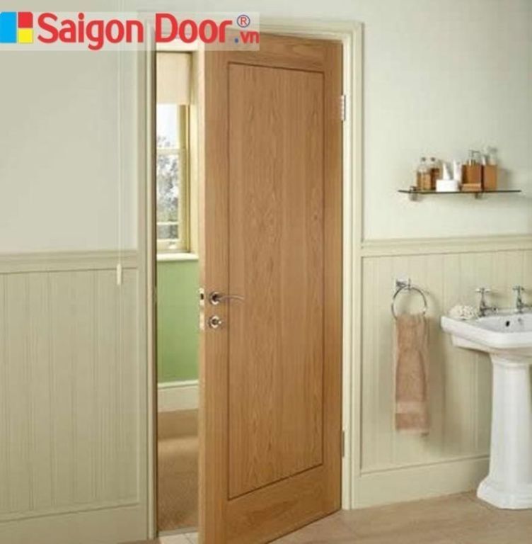 Cửa phòng vệ sinh | Một số mẫu cửa nhà vệ sinh đẹp 6 cửa gỗ phòng tắm