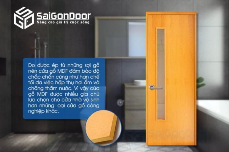 Cửa gỗ công nghiệp MDF Veneer giá chỉ 1.600.000 đồng 10 cua mdf cho nha ve sinh